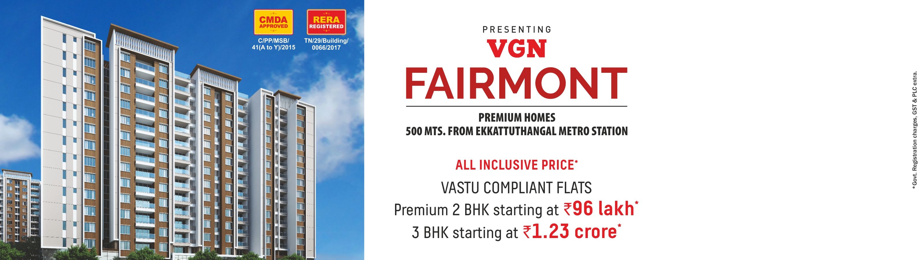 VGNPremium flats in Guindy Luxury apartments for sale in Guindy Buy